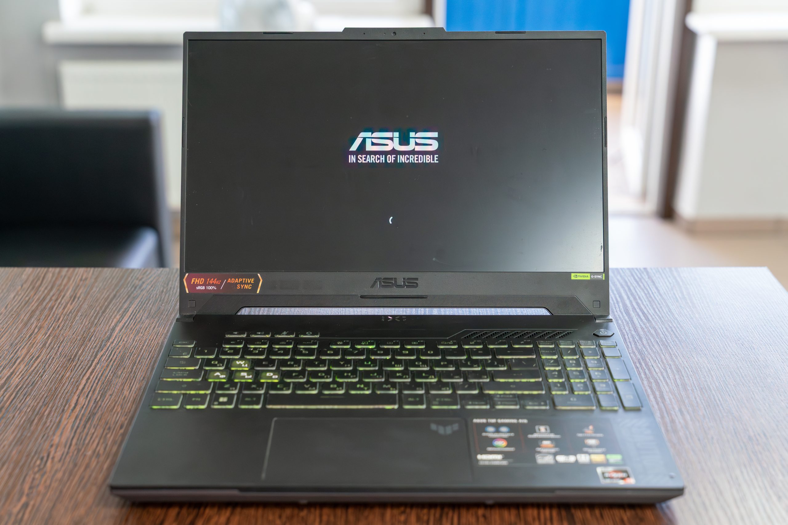 Ноутбук Asus TUF Gaming FA507 зависает при загрузке Windows 11