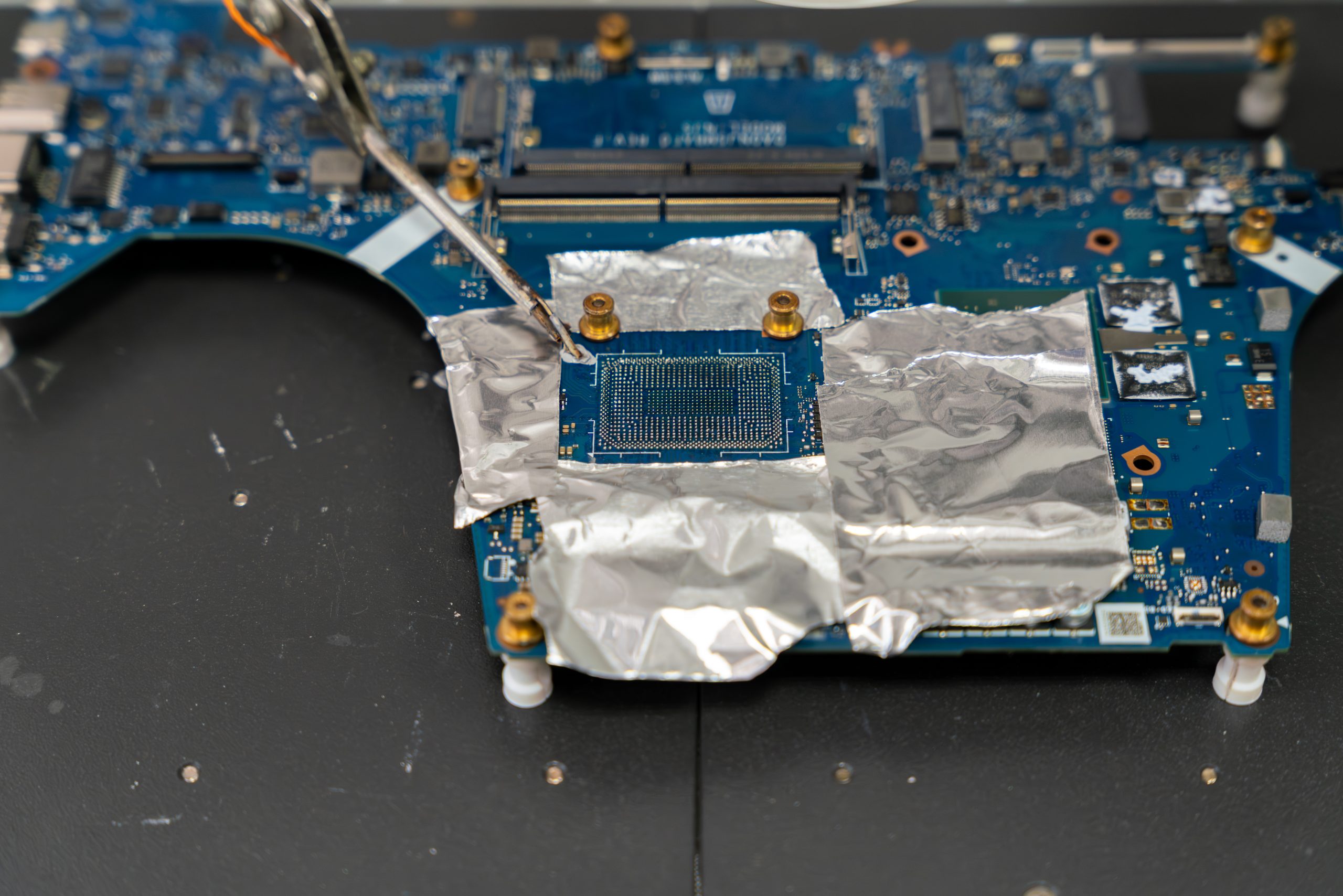 Плата ноутбука Asus TUF Gaming FA507 с выпаянным процессором